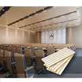 Materiais acústicos de madeira para salas de reuniões para paredes