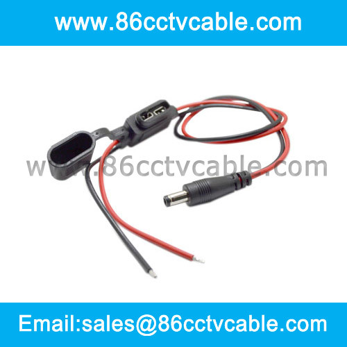 2.5mm DC Power Plug with In-line Fuse Holder