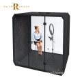 Modern Soundproof Meeting Booth: Acoustic Work Pod for Study and Recording