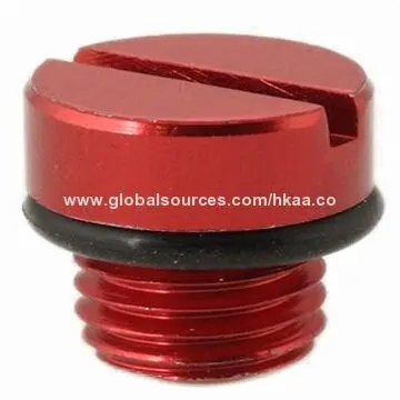 Aluminum Knob by CNC Machines with Red Anodize, OEM/ODM Services Welcomed