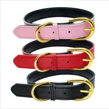 Wholesale dog collar leather black