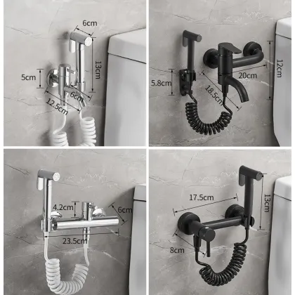 Bathroom Hardware Toilet Bidet Angle Copper Spray Gun Nozzle