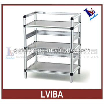 Aluminium shelf and no rust aluminium store shelf