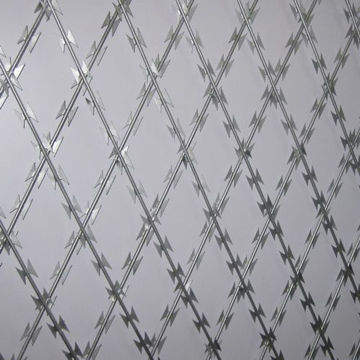 Hot-dipped galvanized razor wire mesh fence