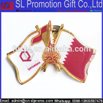 High Quantity Metal Magnetic Pin For Qatar National day