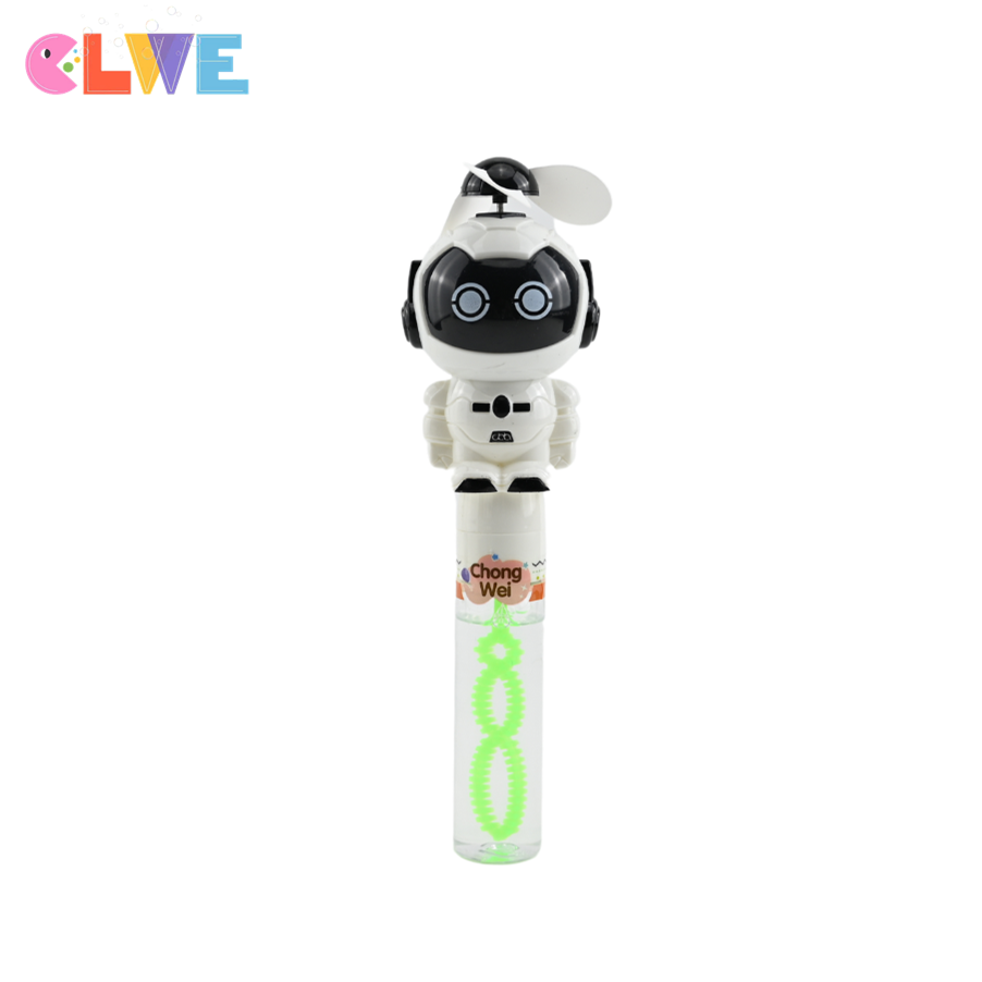 ABS Plastic Portable Handheld Robot Toy & Fan