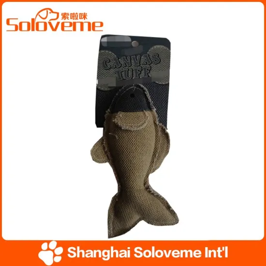 Factory Price Pet Cat Fish Shape Toys Cotton Stuffed Toy Products