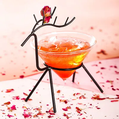 Fancy Metal Deer Shaped 160ml Cocktail Juice Glass