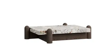 Rustic Vintage Guest Room Coffee Table for Small Spaces