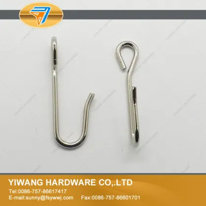10 years manufacturer high quality wholesale metal s shape curtain hooks