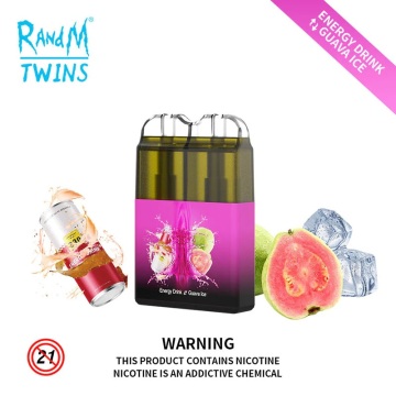 Randm Twins 2in1 LED LIGHT 6000 퍼프 일회용 vape 포드 장치