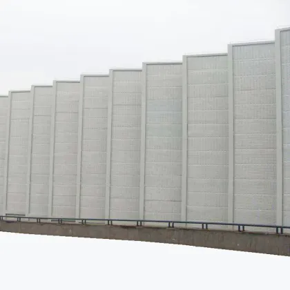 Inflatable noise barrier column soundproof materials