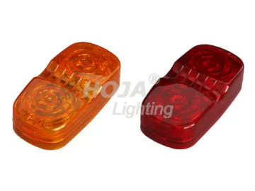 4 inch x2 inch Rectangular Bull-Eye Marker and Clearance Light bulleye led marker clearance light