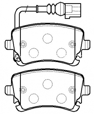 VW multivan brake pads D1018-7921 