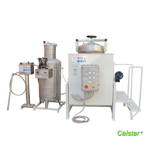 Noise free solvent recovery machine