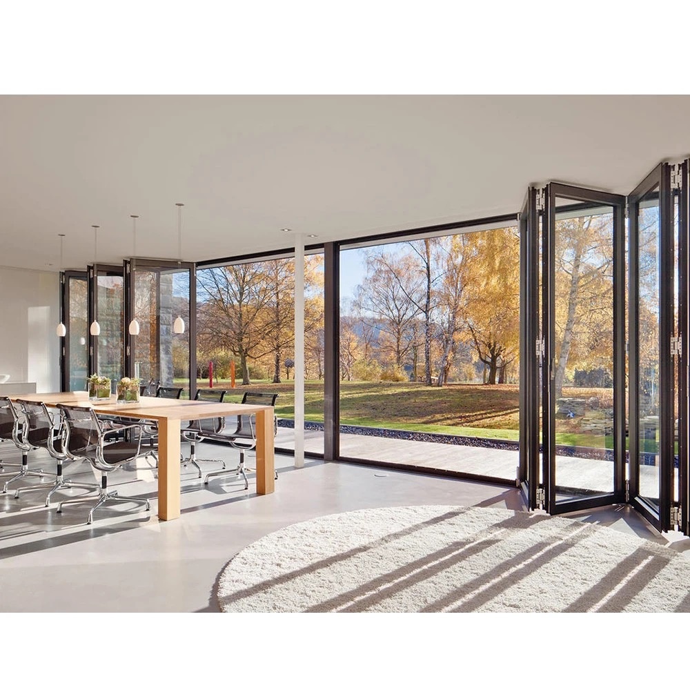 Aluminum folding doors