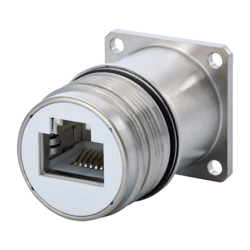 M23 RJ45 Panel Connector Pin straight 8pole