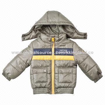 Children's Winter Coat, 100% Polyester Insulation, Customized Sizes and Colors Welcomed