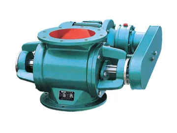 Star-type ash discharge valve
