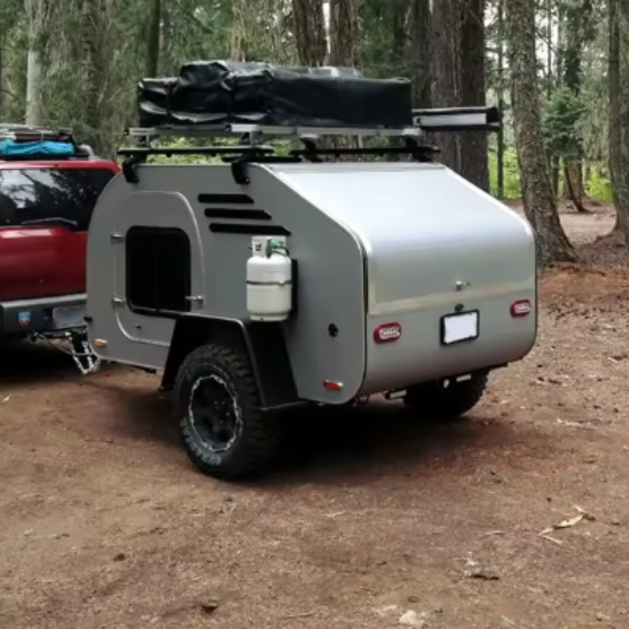 caravan teardrop small trailer camper expedition