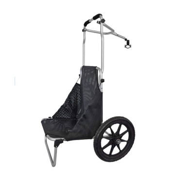 Compact Beach Fishing Gear: Aluminum Trailer for Biking and Easy Transport