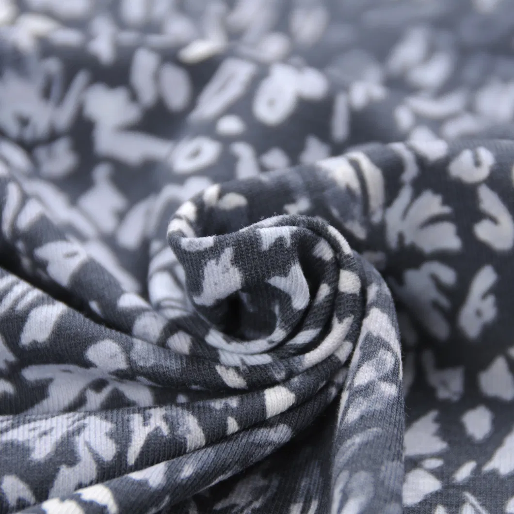 ดีไซน์ใหม่ CVC 60/40 ผ้าสแปนเด็กซ์พิมพ์ลาย