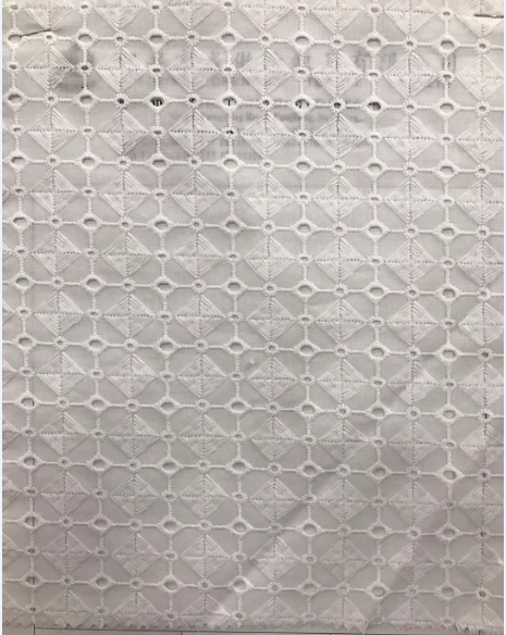 Square prism Cotton Embroider Fabric