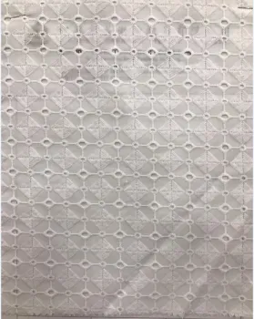 Square Prism Cotton Embroider Fabric