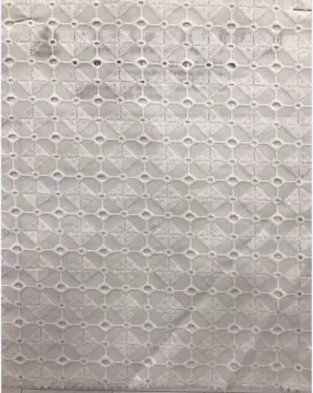 Square Prism Cotton Embroider Fabric
