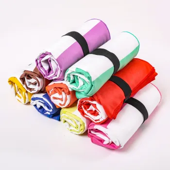 Custom Print Personalized Sand-Free Turkish Microfiber Stripe Beach Towel