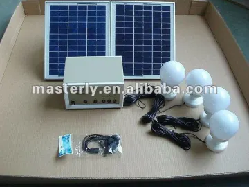 4lamps solar lighting kit for remote areas