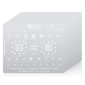 17PCS/Set AMAOE BGA Reballing Stencil for CPU Repair - Android Huawei Series (P7/P8/P9/Mate/Nova)