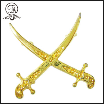 Royal Sword metal pin badge