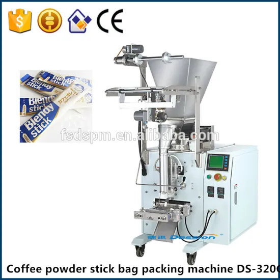 Low cost automatic coffee powder stick sachet packing machine manfacturer