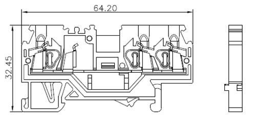 Screwless Spring Cage Terminal Block