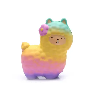 Custom Logo PU Foam Goat Shaped Scented Stress Ball Toy