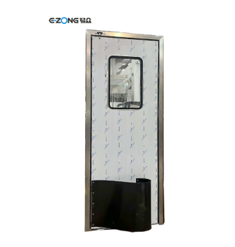 OEM 150mm Thick Wall 304 Stainless Steel Anti-Collision Kitchen Door with Black PE Bumper