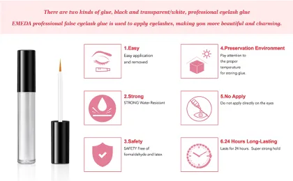 Customization Eyelash Glue Latex Free Private Label Clear Lash Extension Glue Lash Glue Pen