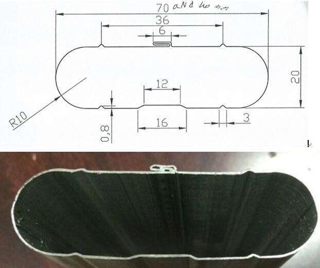 interloacked oval pipe