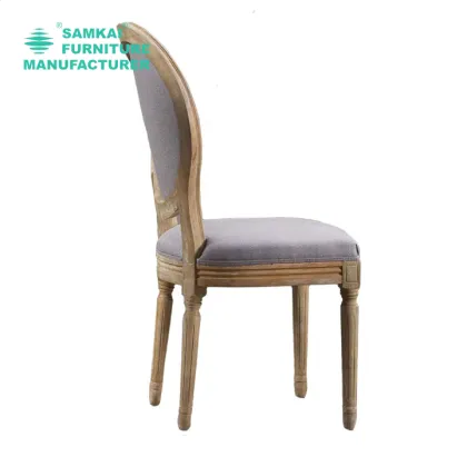 Modern Velvet Upholstered King Louis Accent Chair for Dining Room
