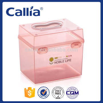 Hot Sale small clear plastic box make up box small storage box