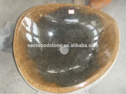 fossile lavabo en pierre
