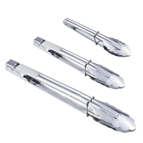 Stainless Steel Kitchen Tongs Set Metal Cooking Tongs