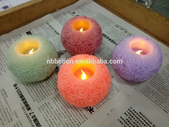 wedding rose shaped flicking real wax candle flameless rose candle rose carved candle real wax candle real wax candle
