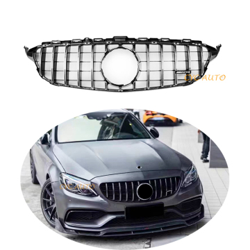 Panamericana AMG GT Style Black Front Bumper Grille for Mercedes-Benz C-Class (C63) 2014-2018