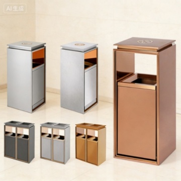 Custom Metal Trash Can for Commercial Spaces