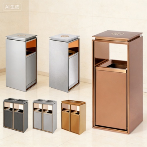 Custom Metal Trash Can for Commercial Spaces