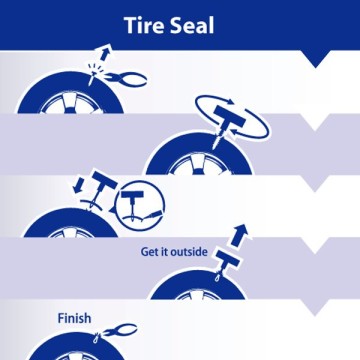 steel T-handle tire plug tool for tire repair