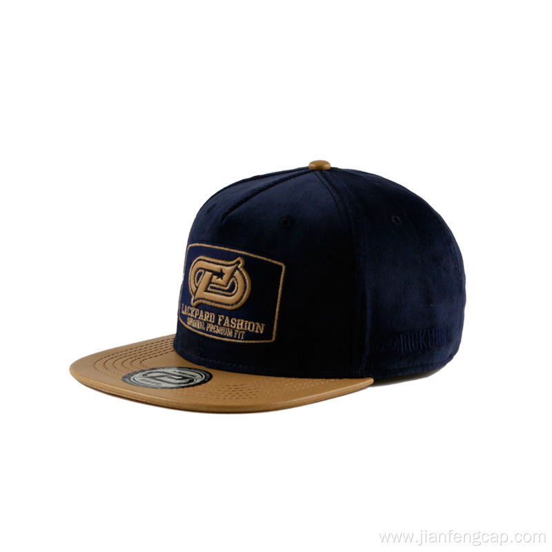 Fashionable winter flat brim hip hop cap