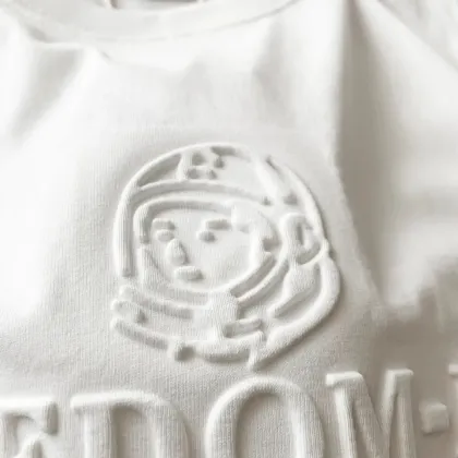 High Quality Organic Supima Cotton Men's Custom 3D Embossed Oversized Graphic T-Shirt